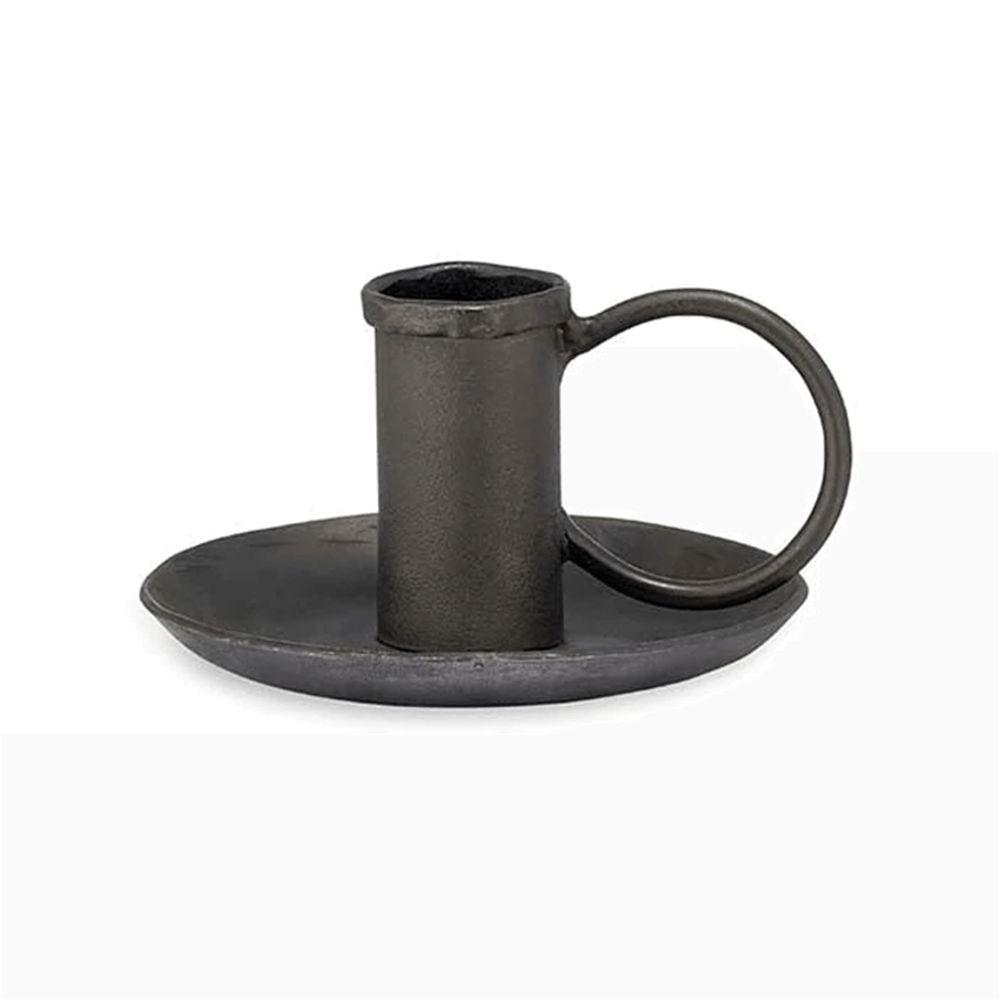 Nkuku Amri Iron Black Candlestick